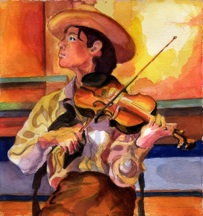 Fiddler at Ft. DuBois Lewis and Clark Museum